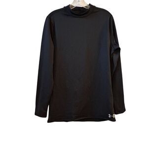 Under Armour Men's ColdGear Fitted Mock Neck Long Sleeve Shirt‎ Black M